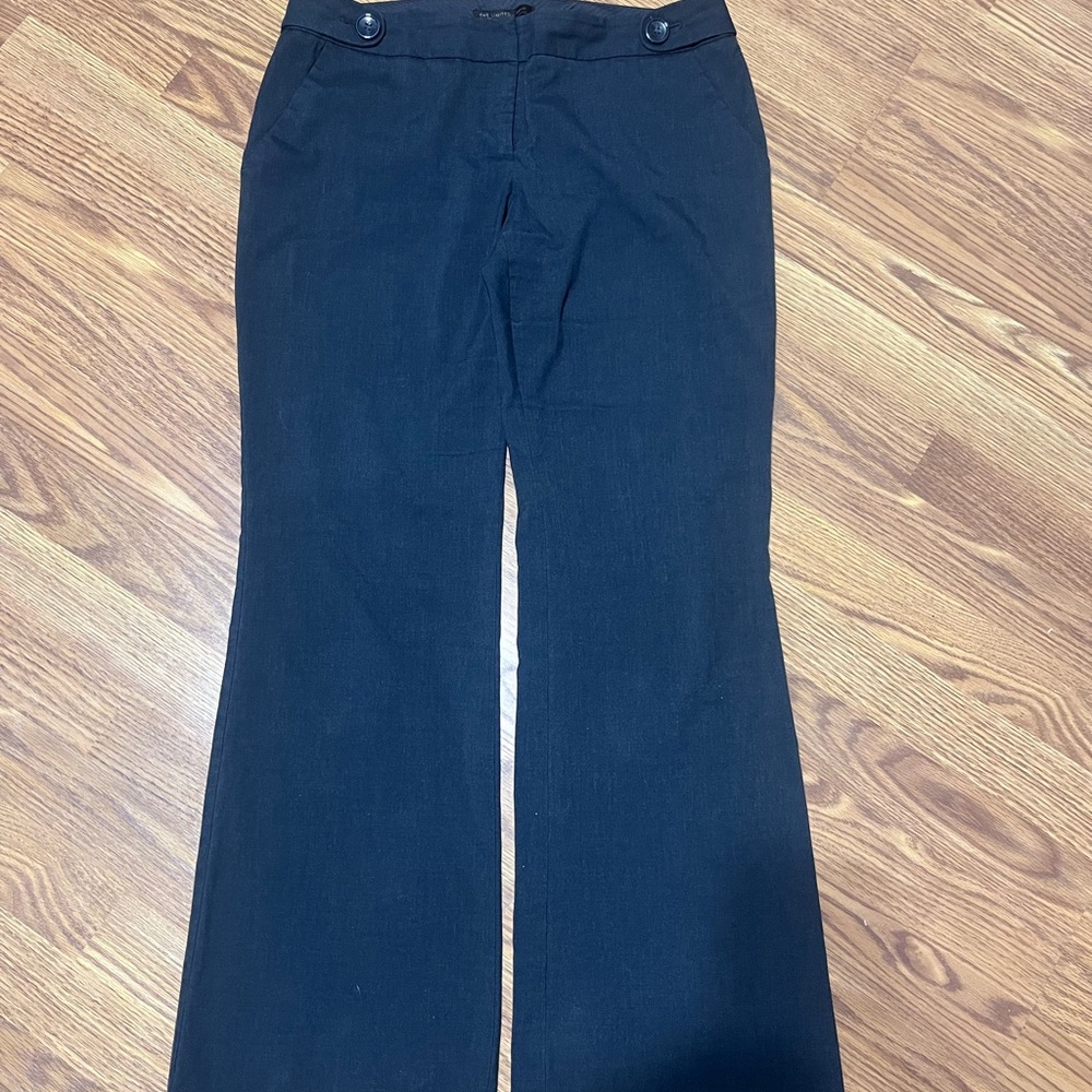 The Limited Size 12L Drew Fit Dress Pants Gray Wide Leg Business Professional